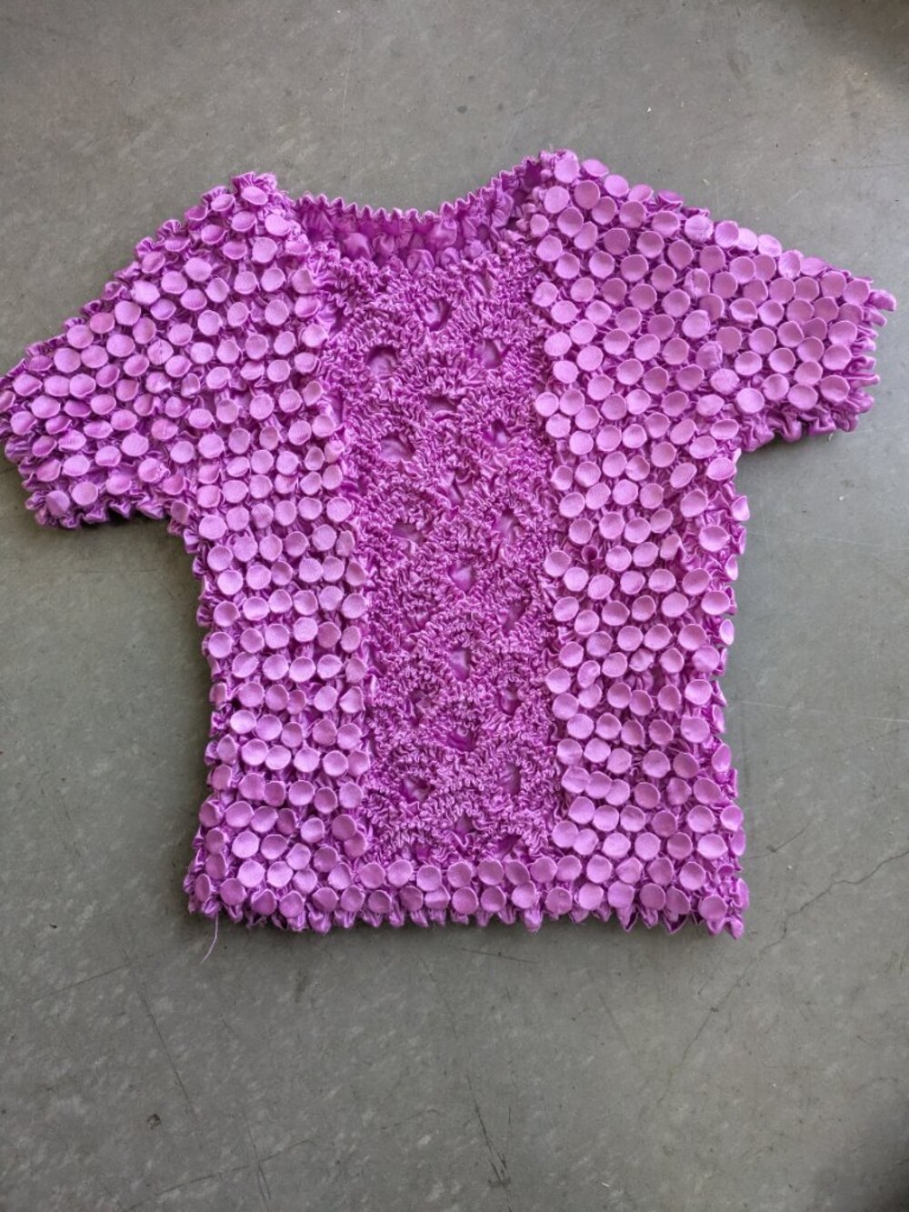 Purple Popcorn/Bubble Short Sleeve Women's One Size